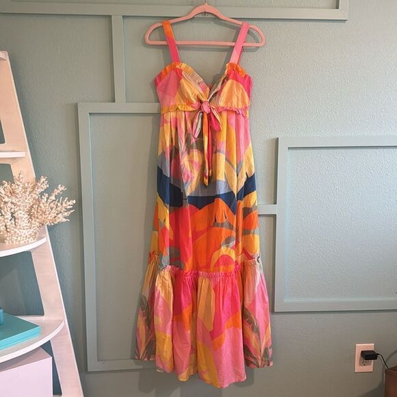 Farm Rio‎ Tropical Sunset Maxi Dress NWT SMALL - Picture 1 of 7